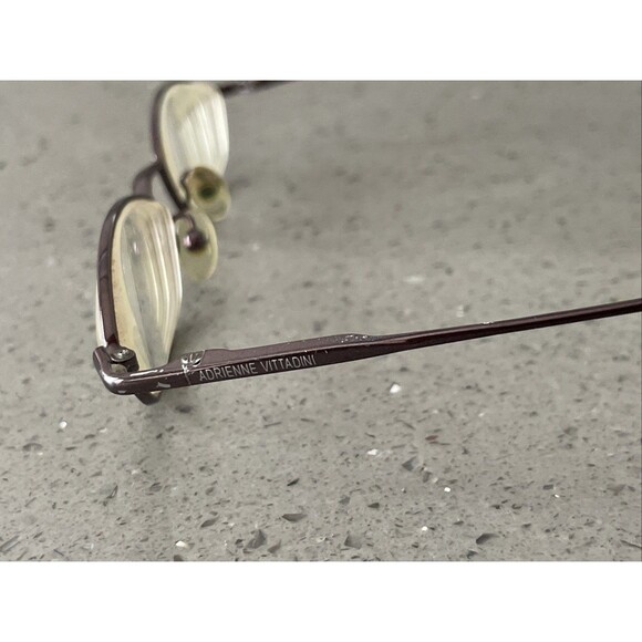 Adrienne Vittadini Eyeglasses Frames ONLY Brown Oval Metal AV6026 107 45-19-135 main image 8